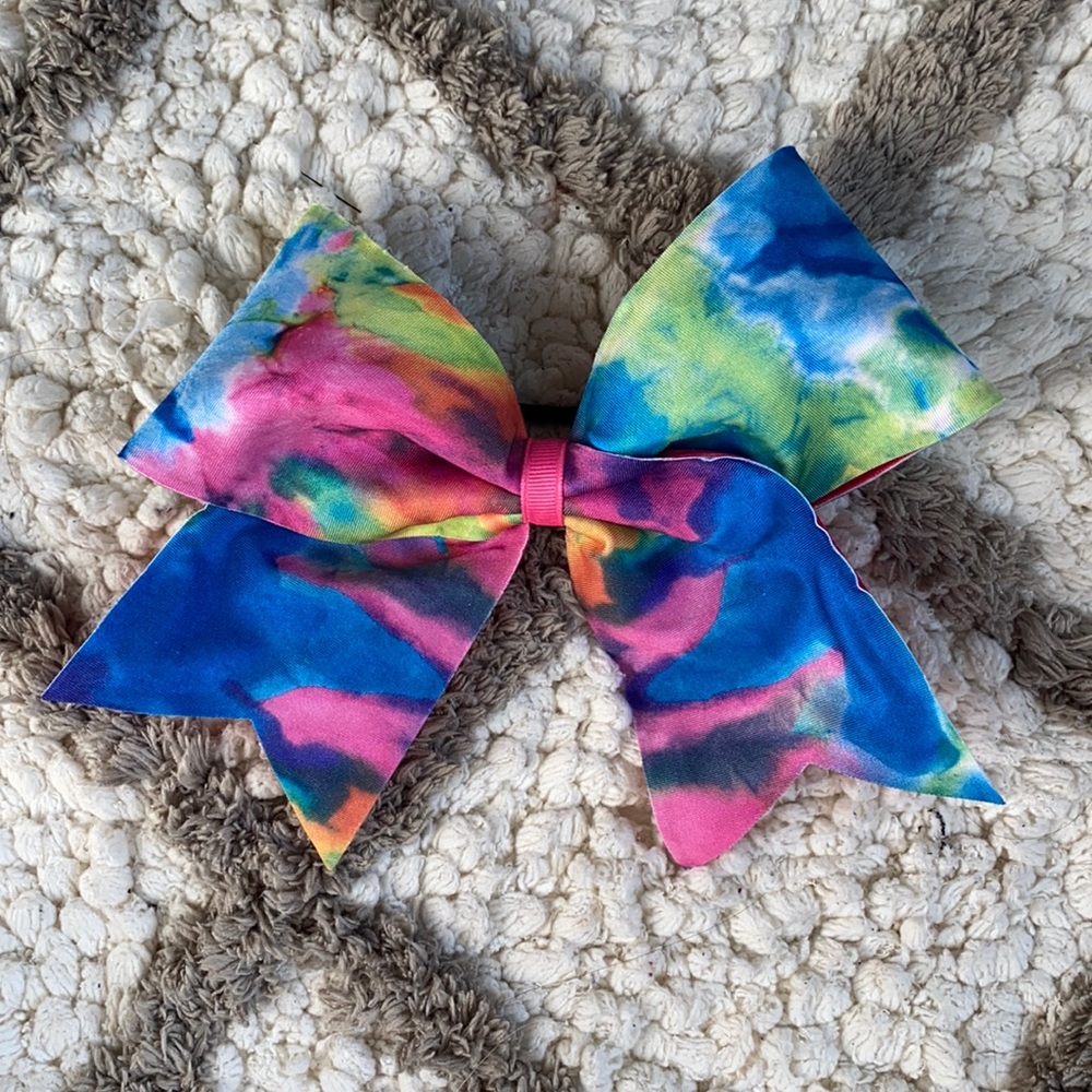 TIE DYE CHEER BOW